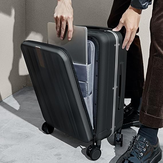 Hanke 20 Hard Shell CarryOn TopOpening TSA Blue