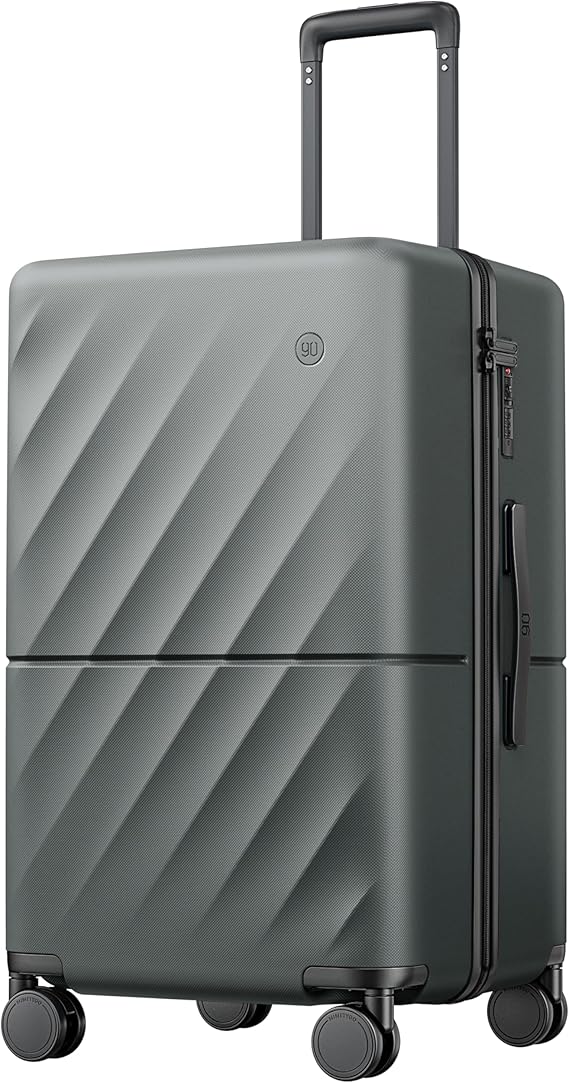 NINETYGO Onyx Black 20 Lightweight CarryOn Luggage