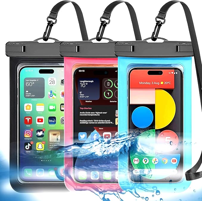 Famoby 5Pack Waterproof Phone Pouches IP68 Protection