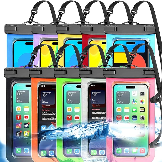 Famoby 5Pack Waterproof Phone Pouches IP68 Protection
