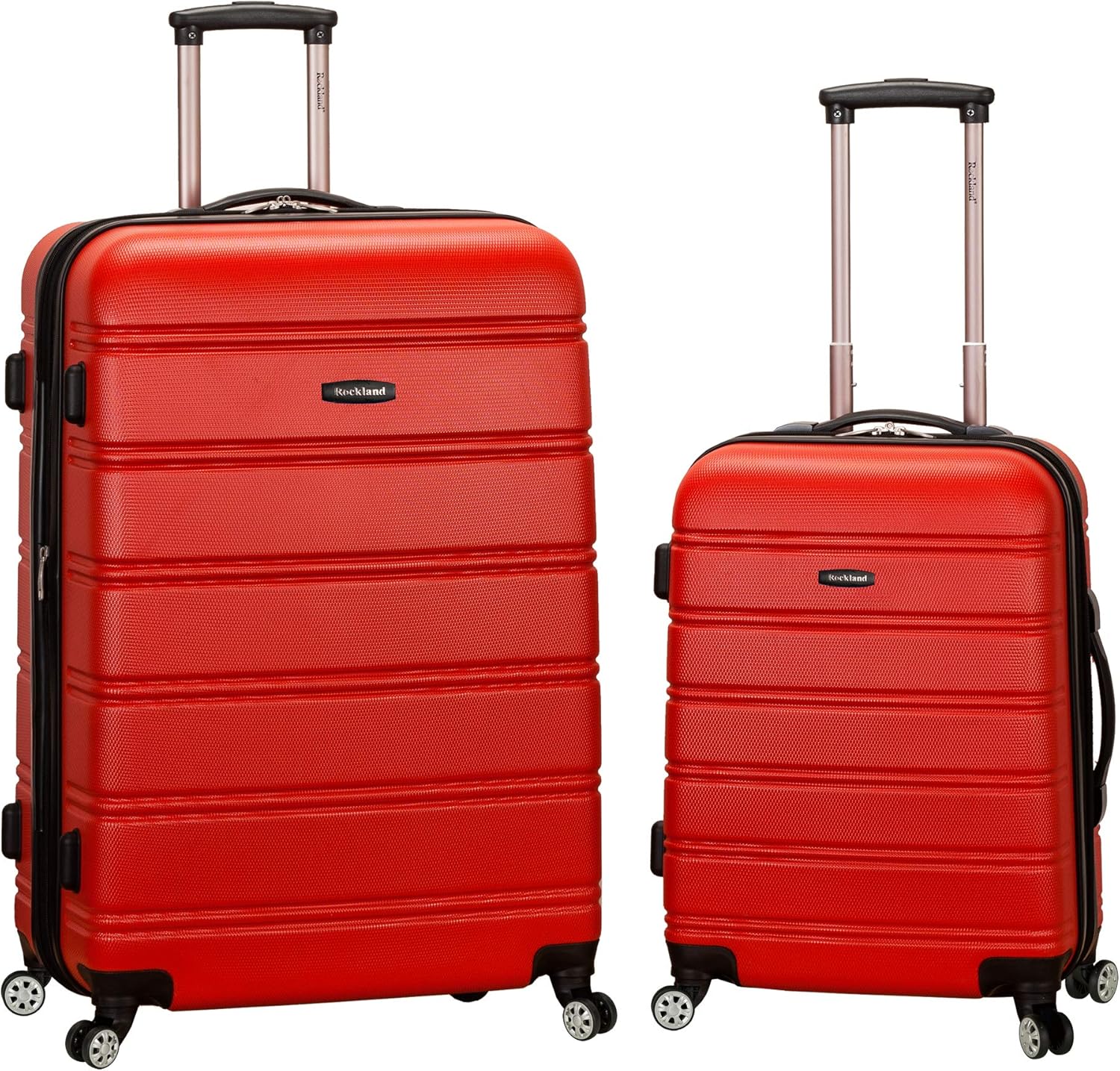 Rockland Navy Hardside Expandable Spinner Luggage 2Piece Set