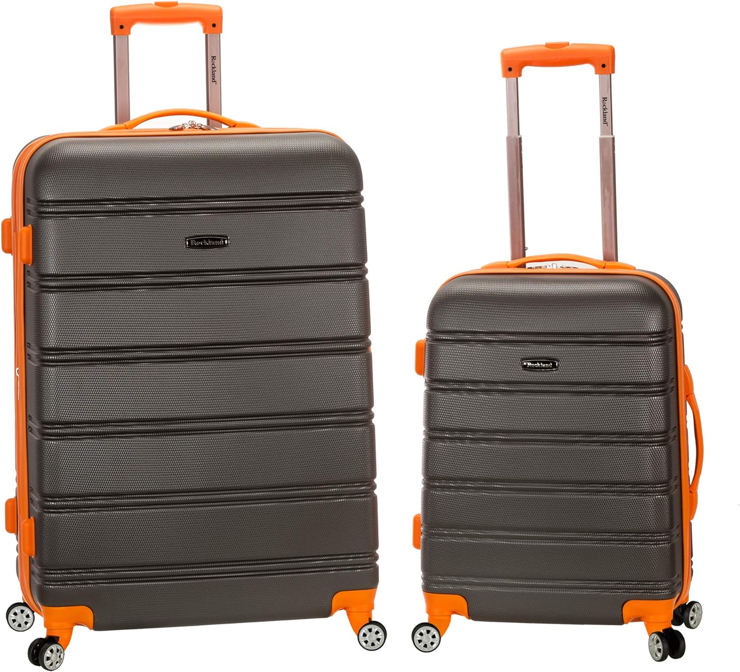 Rockland Navy Hardside Expandable Spinner Luggage 2Piece Set