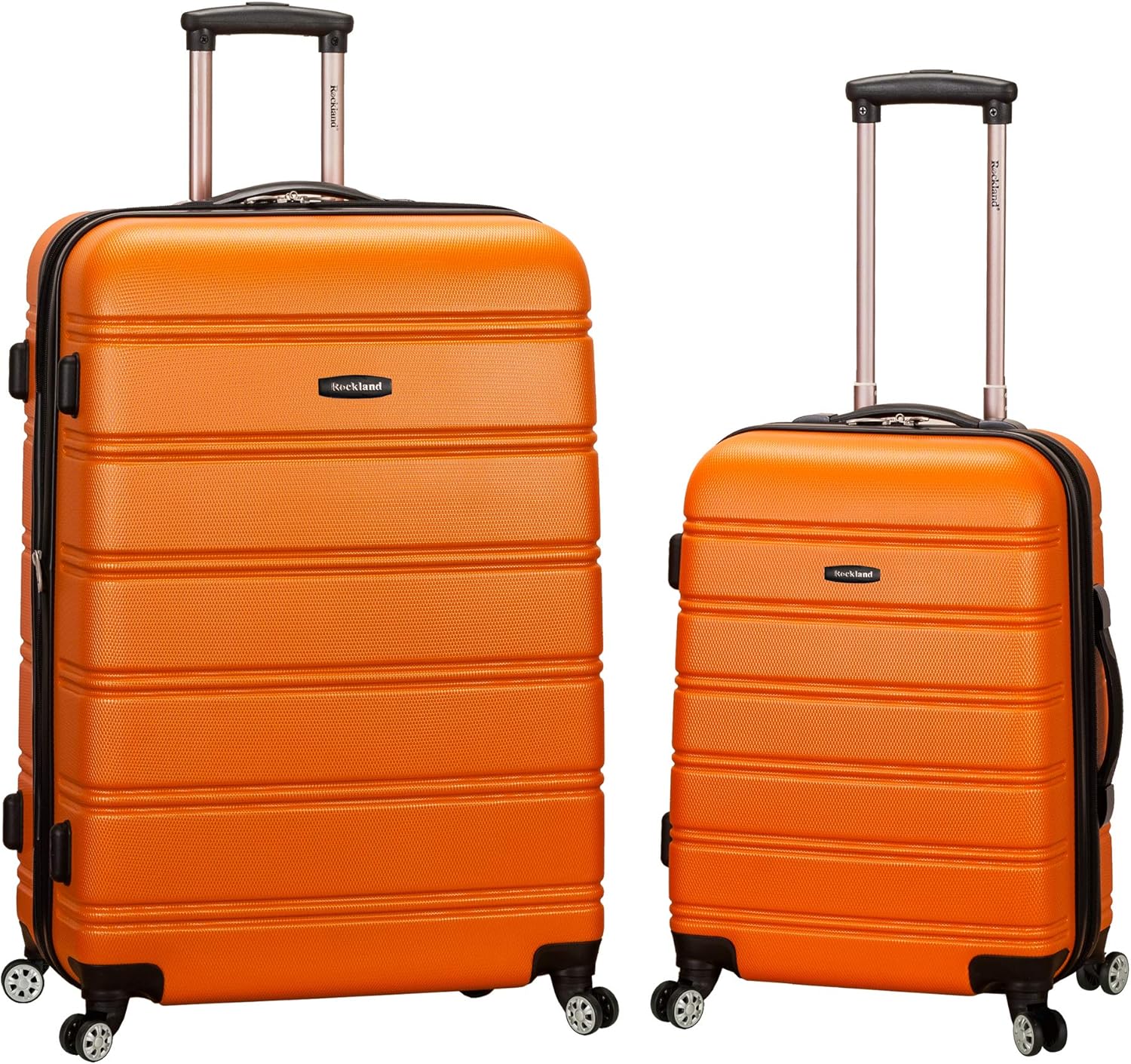 Rockland Navy Hardside Expandable Spinner Luggage 2Piece Set