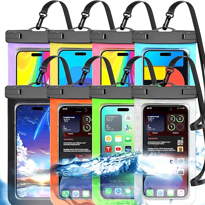 Famoby 5Pack Waterproof Phone Pouches IP68 Protection