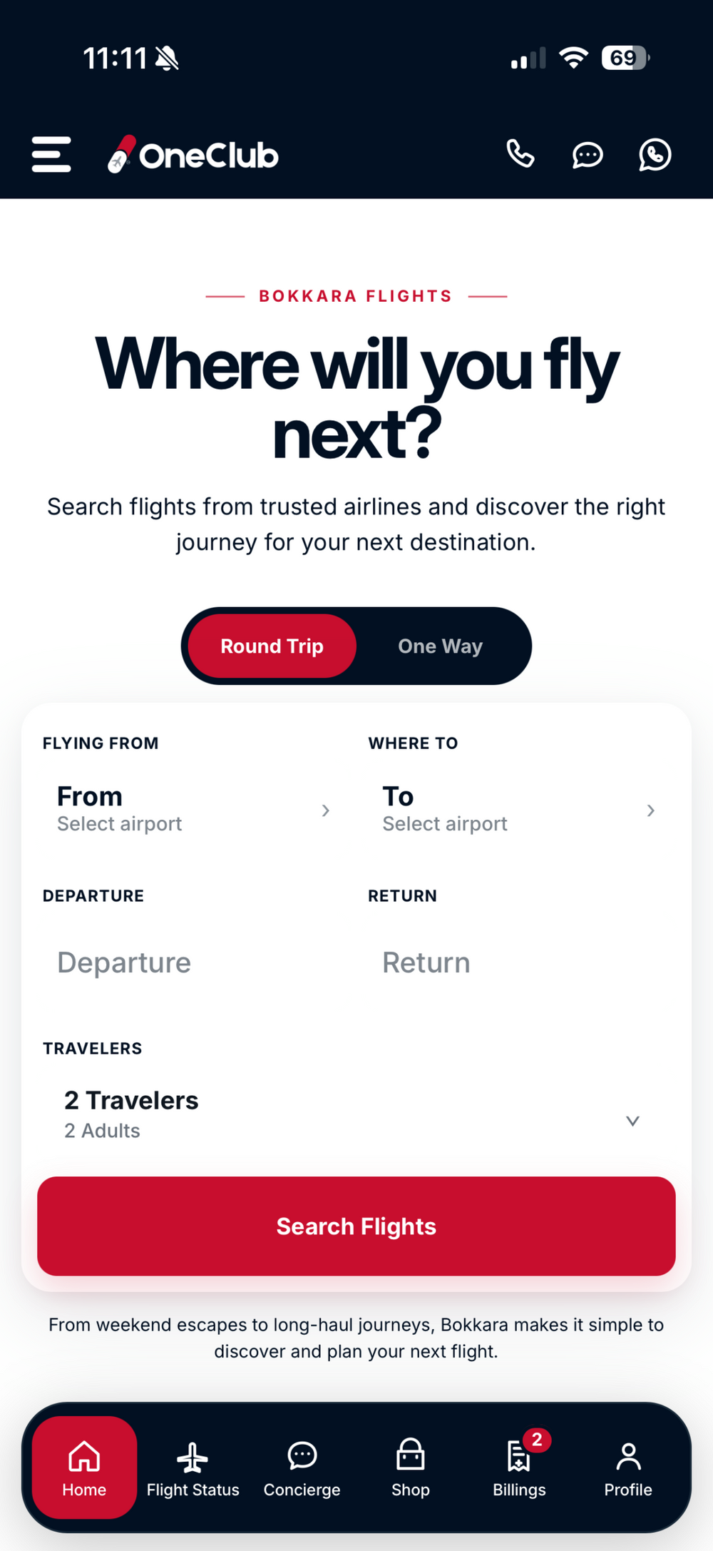 Bokkara app screen