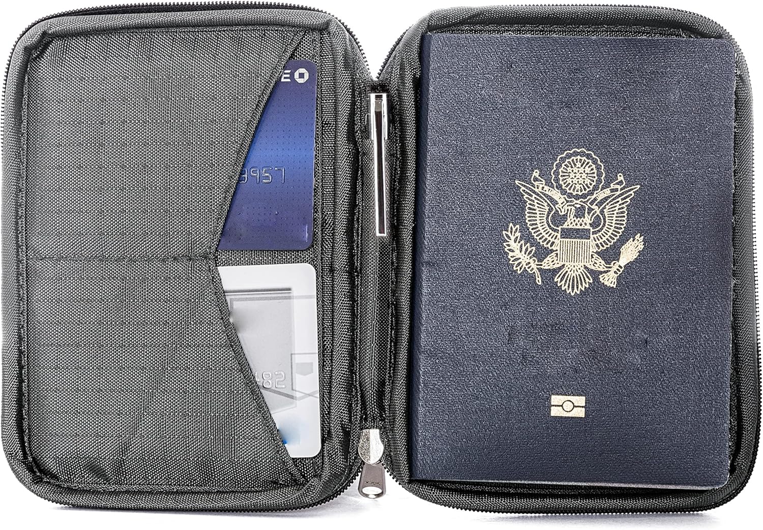 Secure RFID Passport Holder  Travel Wallet Organizer